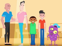 הפקת סרטון אנימציה להעלאת מודעות לקוקטייל HIV